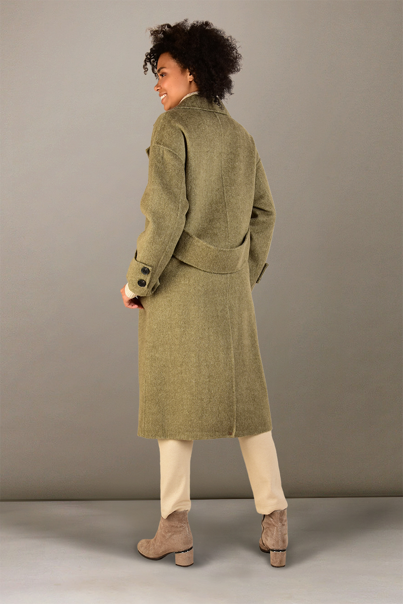Пальто женское классическое ГР Пальто-161 з цвет Зеленый фото