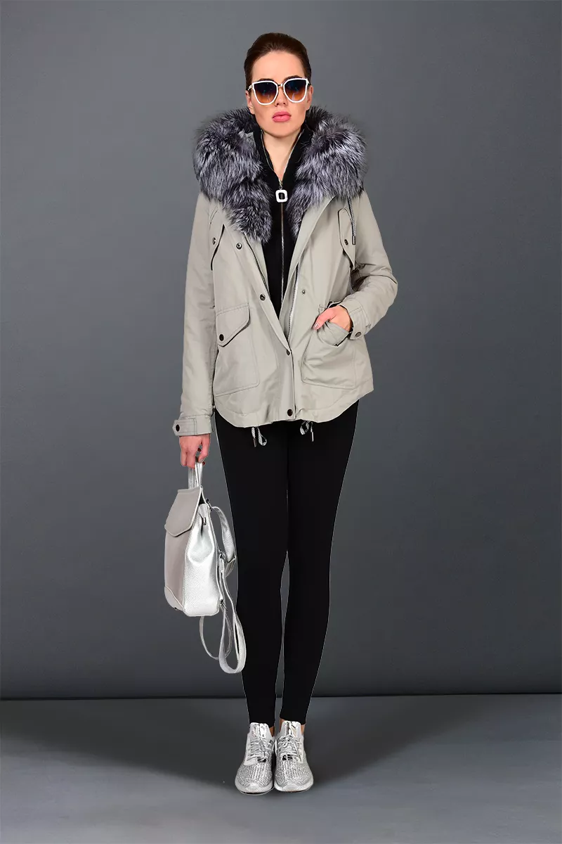 Парка ПР-37 с цвет Серый фото